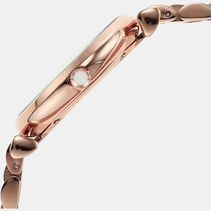 Emporio Armani Gianni T Bar Quartz Mother of Pearl Dial Rose Gold Steel Strap Watch For Women - AR11385 - Image 8